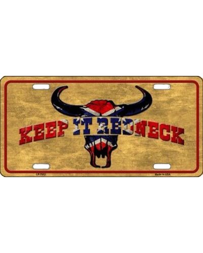 Keep It Redneck no fade car tag